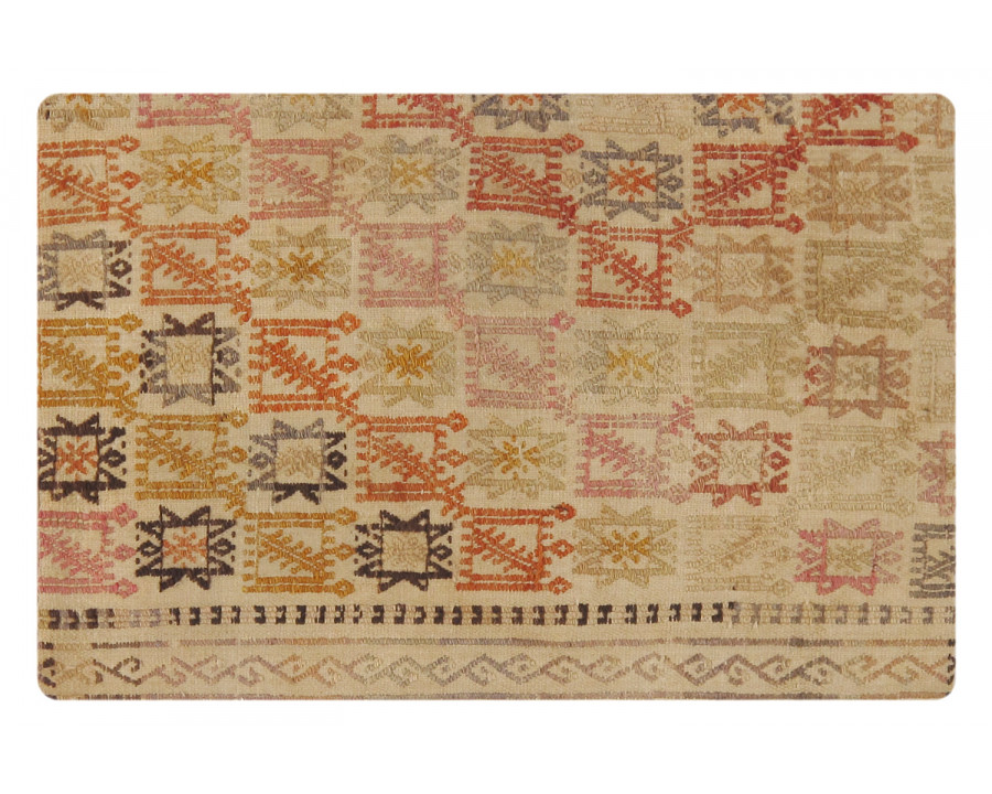 Pasargad - Vintage Turkish Kilim Multi Color Accent Pillow Cover (048688)