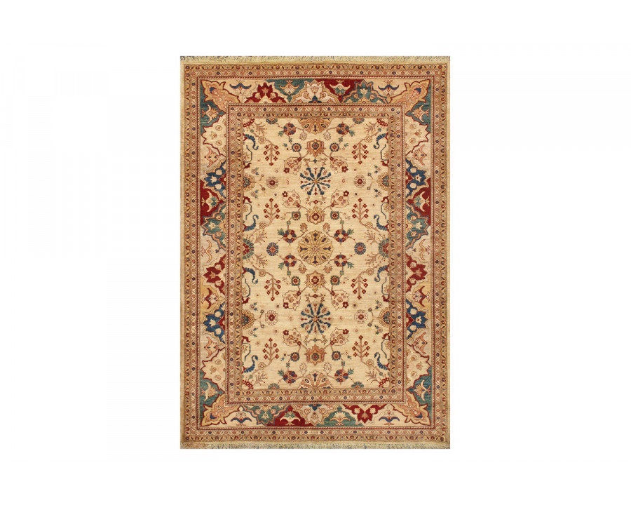 Pasargad - Nomad Art Sultanabad Collection Hand-Knotted Lamb's Wool Area Rug 75'' x 105'' (25836)