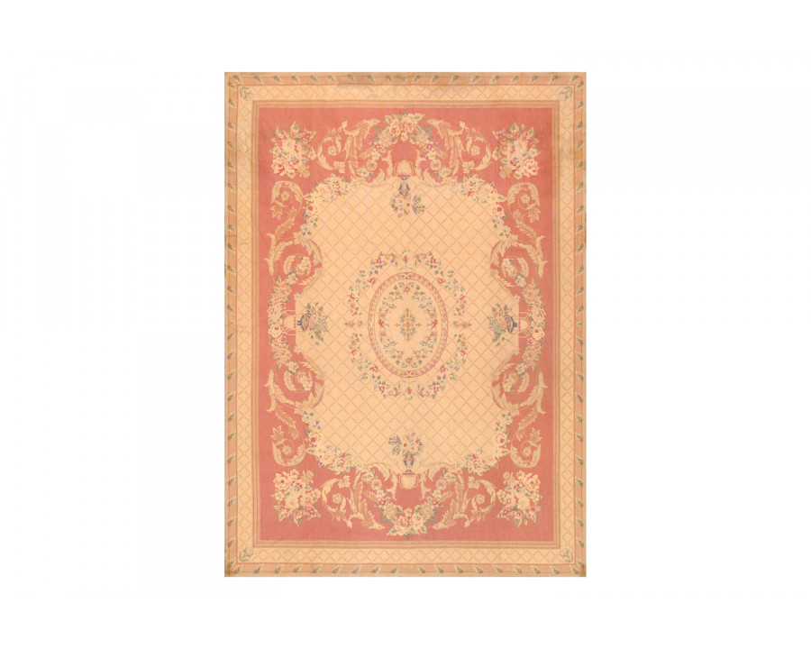 Pasargad - Abusson Collection Hand-Knotted Wool Area Rug 101'' x 139'' (59741)