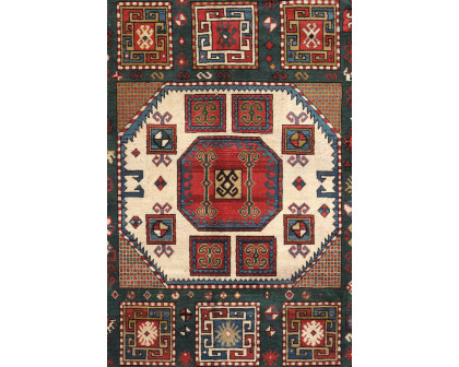 Pasargad - Kazak Collection Hand-Knotted Wool Area Rug 70'' x 102'' (69062 6X9)