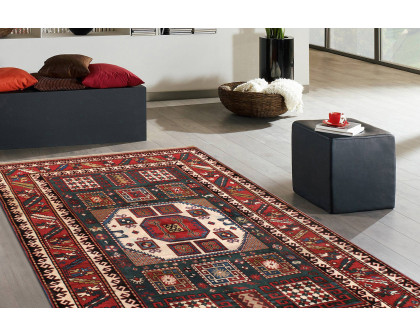 Pasargad - Kazak Collection Hand-Knotted Wool Area Rug 70'' x 102'' (69062 6X9)