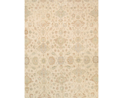 Pasargad - Melody Collection Hand-knotted Wool Area Rug in Ivory/L. Blue, 142" x 180" (78363 12x15)