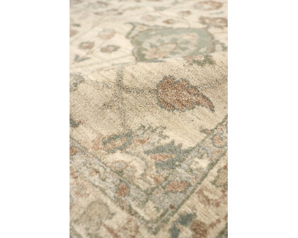 Pasargad - Melody Collection Hand-knotted Wool Area Rug in Ivory/L. Blue, 142" x 180" (78363 12x15)