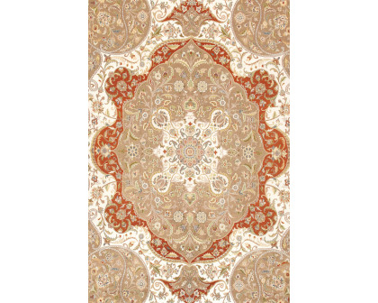 Pasargad - Tabriz Hand-Knotted Silk and Wool Area Rug 120'' x 171'' (973318 10X14)