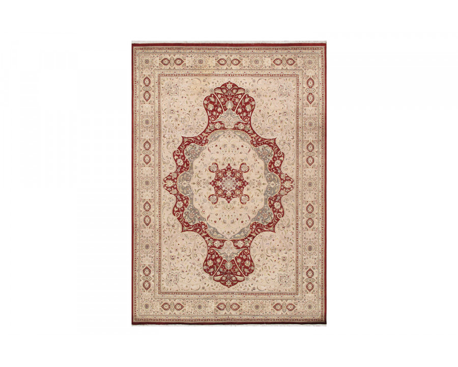 Pasargad - Tabriz Hand-Knotted Silk and Wool Area Rug 119'' x 171'' (973320 10X14)