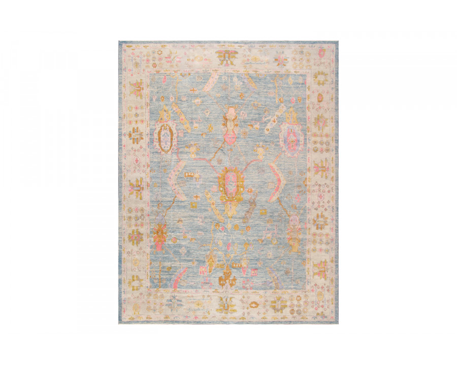 Pasargad Oushak Collection Hand-Knotted Wool Area Rug 138'' x 169'' (980296 12X14)