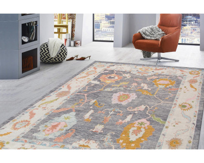 Pasargad™ Oushak Collection Hand-Knotted Wool Area Rug 120'' x 158'' (980313 10X13)