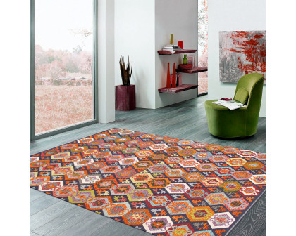 Pasargad - Kilim Collection Flatweave Wool Area Rug in Multi, 102" x 135" (990247 8.06x11)