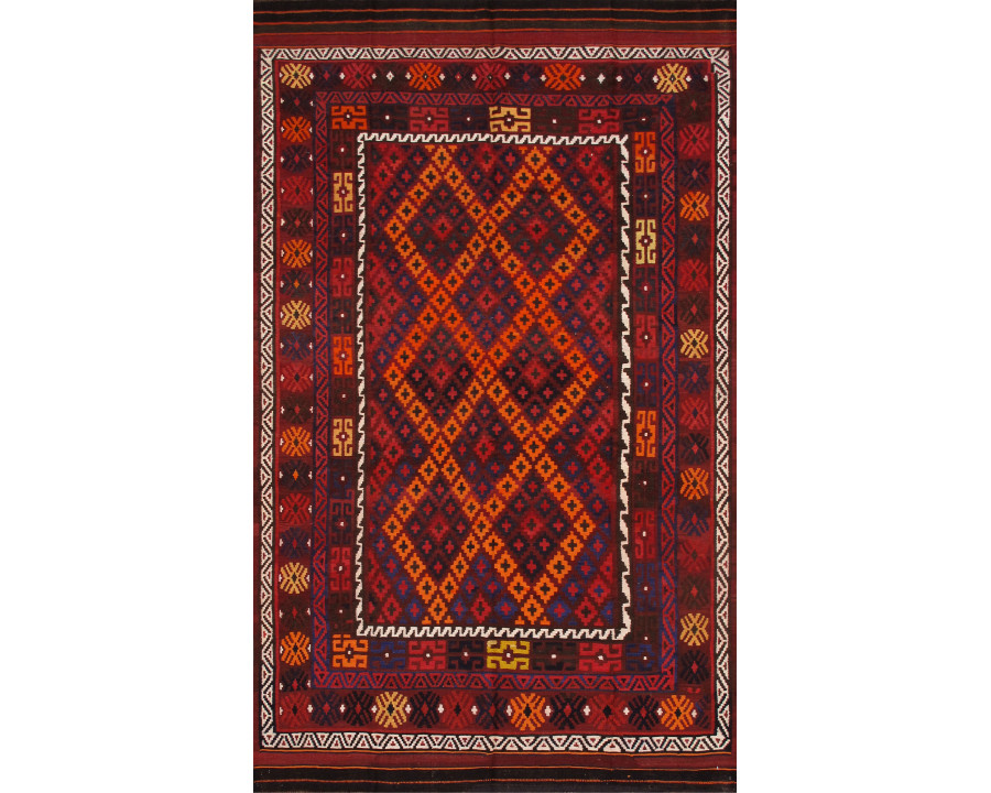 Pasargad - Kilim Collection Flatweave Wool Area Rug in Multi, 76" x 126" (990249 7x10)