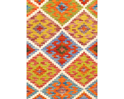 Pasargad - Kilim Collection Flatweave Wool Area Rug in Multi, 41" x 80" (990250 4x7)