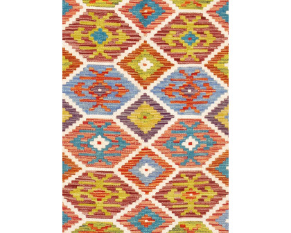 Pasargad - Kilim Collection Flatweave Wool Area Rug in Multi, 41" x 82" (990251 4x7)