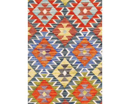 Pasargad - Kilim Collection Flatweave Wool Area Rug in Multi, 41" x 77" (990252 4x6)