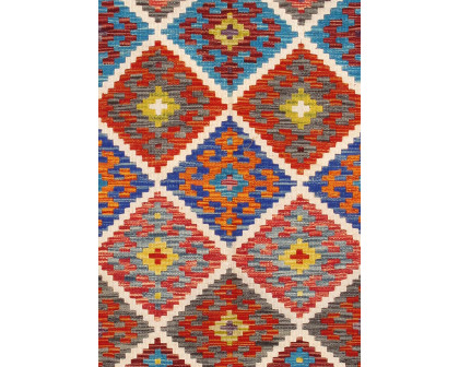 Pasargad - Kilim Collection Flatweave Wool Area Rug in Multi, 41" x 83" (990253 4x7)