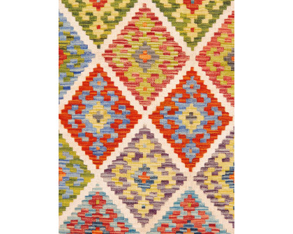 Pasargad - Kilim Collection Flatweave Wool Area Rug in Multi, 41" x 80" (990257 4x7)