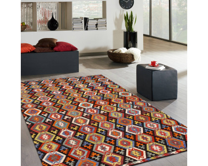 Pasargad - Kilim Collection Flatweave Wool Area Rug in Multi, 100" x 133" (990258 8x11)