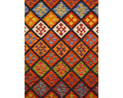 Pasargad - Kilim Collection Flatweave Wool Area Rug in Multi, 102" x 136" (990261 8.06x11.06)