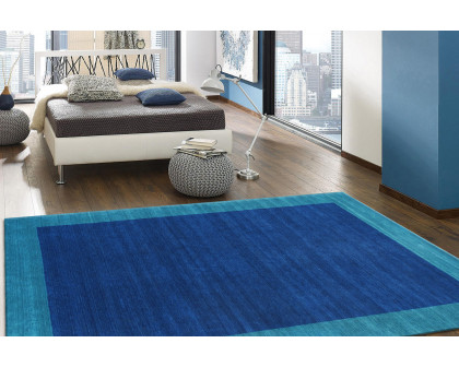 Pasargad™ Gramercy Collection Hand-Loomed Silk and Wool Charcoal Area Rug (AR-01B 10X14) - 120'' x 168''