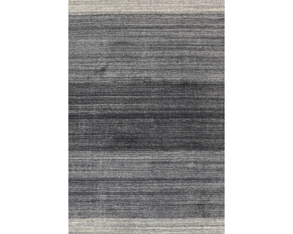 Pasargad - Gramercy Collection Hand-Loomed Silk and Wool Charcoal Area Rug AR-05