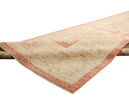 Pasargad Turkish Oushak Collection Hand-Knotted Wool Runner (B-316 3X13) - 35'' x 153''