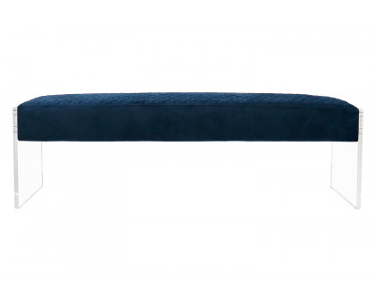 Pasargad - Tribecca Acrylic and Velvet Bench