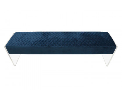 Pasargad - Tribecca Acrylic and Velvet Bench