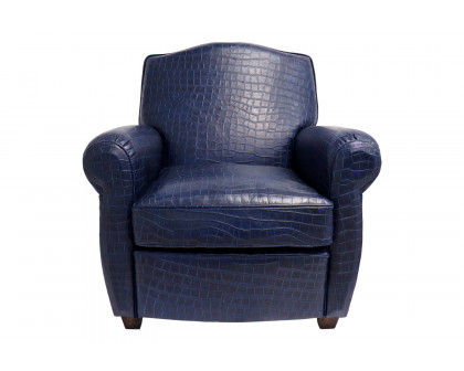 Pasargad Vicenza Collection Leather Wing Chair