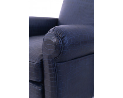 Pasargad Vicenza Collection Leather Wing Chair