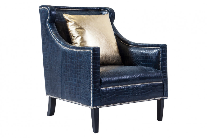 Pasargad™ Bergdorf Collection Leather Armchair