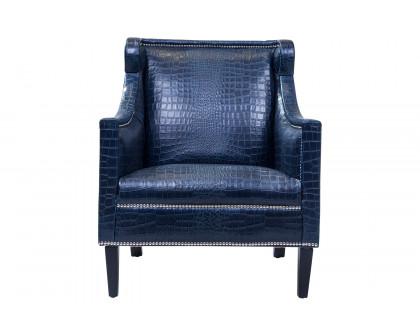 Pasargad™ Bergdorf Collection Leather Armchair