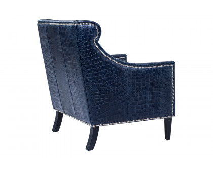 Pasargad™ Bergdorf Collection Leather Armchair