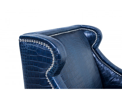 Pasargad™ Bergdorf Collection Leather Armchair