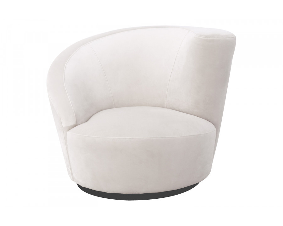 Pasargad Vicenza Collection Crescent Chair - White