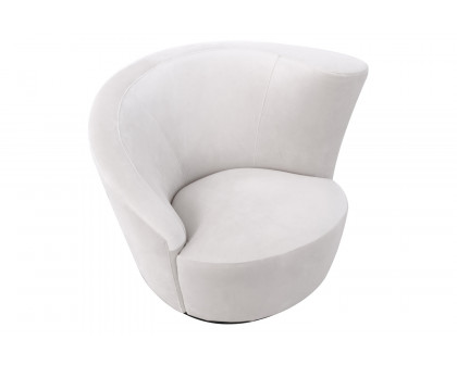 Pasargad Vicenza Collection Crescent Chair - White