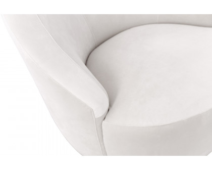 Pasargad Vicenza Collection Crescent Chair - White