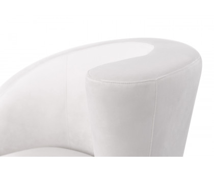 Pasargad Vicenza Collection Crescent Chair - White