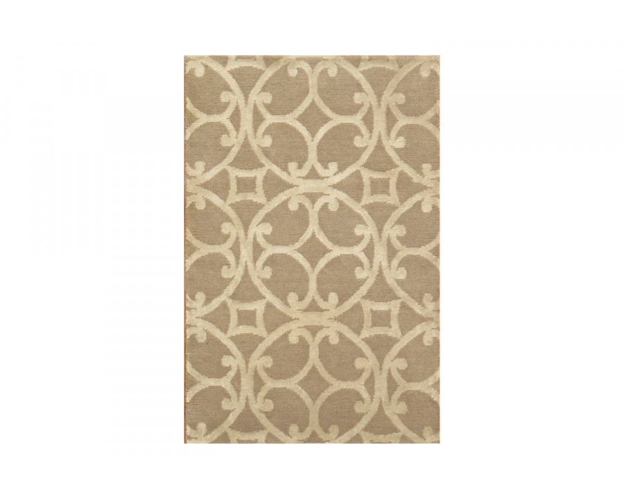 Pasargad - Modern Collection Hand-Knotted Silk and Wool Area Rug 24'' x 36'' (CIRC-3 2X3)