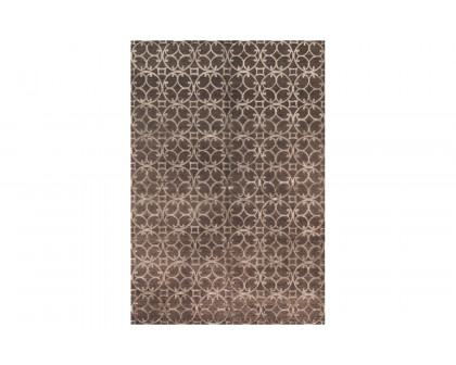 Pasargad - Modern Collection Hand-Knotted Silk and Wool Area Rug CIRC-4