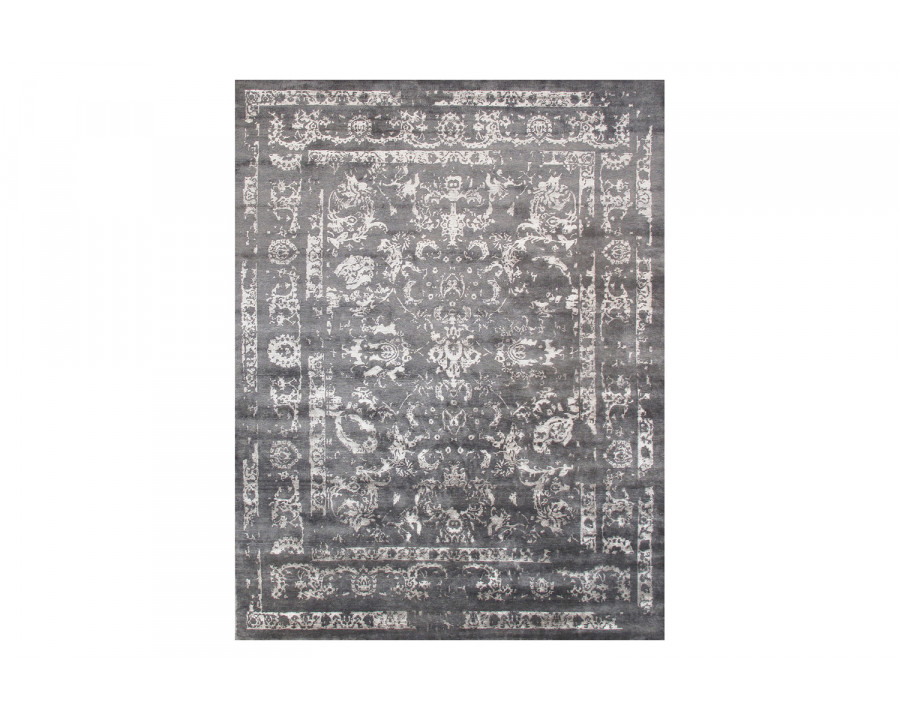 Pasargad - Transitional Collection Hand-Knotted Silk Area Rug 111'' x 144'' (CROWN-15G 9X12)