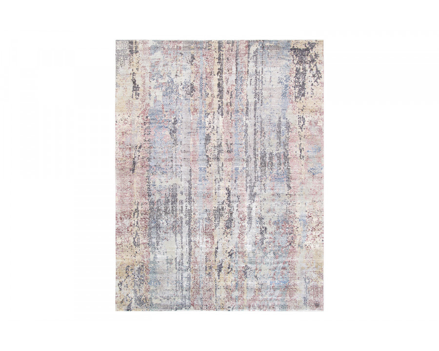 Pasargad - Modern Gemstone Collection Hand-Knotted Silk and Wool Area Rug 97'' x 123'' (GEM-3 8X10)