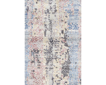 Pasargad - Modern Gemstone Collection Hand-Knotted Silk and Wool Area Rug 97'' x 123'' (GEM-3 8X10)