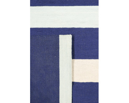 Pasargad Hampton Collection Flat Weave Polypropylene Area Rug - Blue/Multi, 48" x 72" (hmpt-02 4x6)