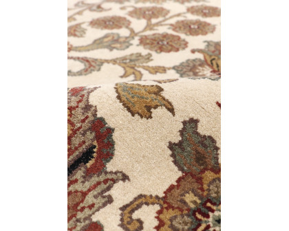 Pasargad - Agra Collection Hand Knotted Lamb's Wool Area Rug in Ivory, 107" x 144" (HS-145 IVORY 9X12)