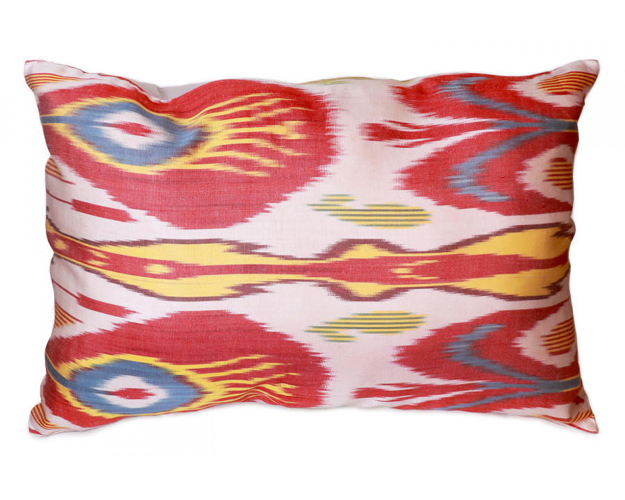 Pasargad - Ikat Velvet Pillow Multi Color