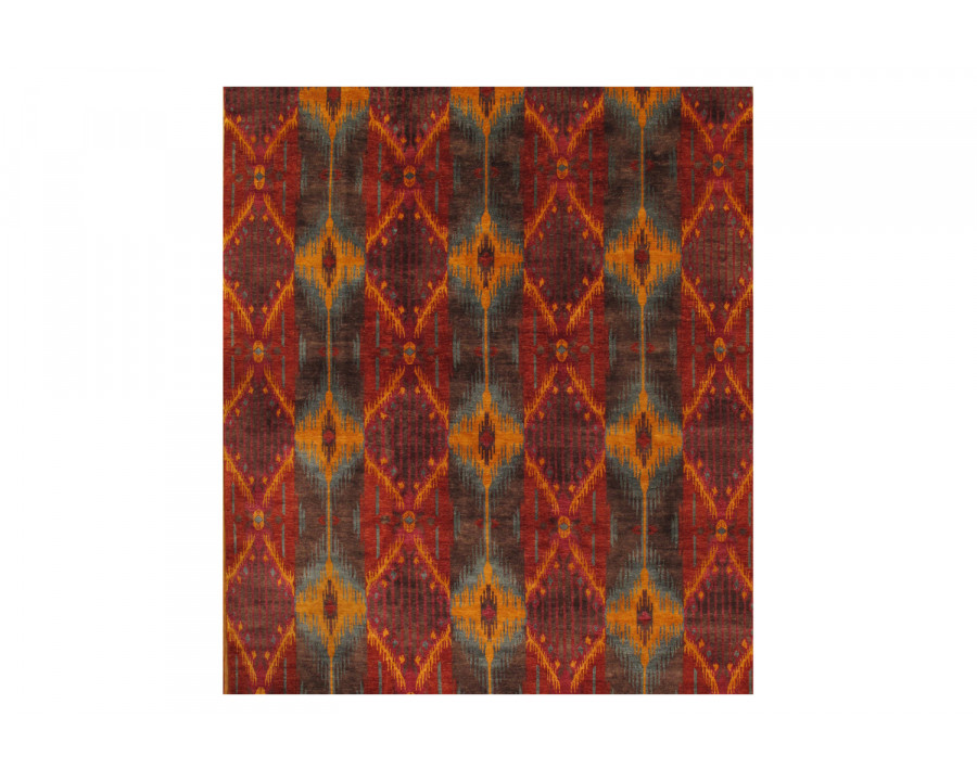 Pasargad - Ikat Collection Hand-Knotted Lamb's Wool Area Rug 76'' x 107'' (IKAT-14 6X9)