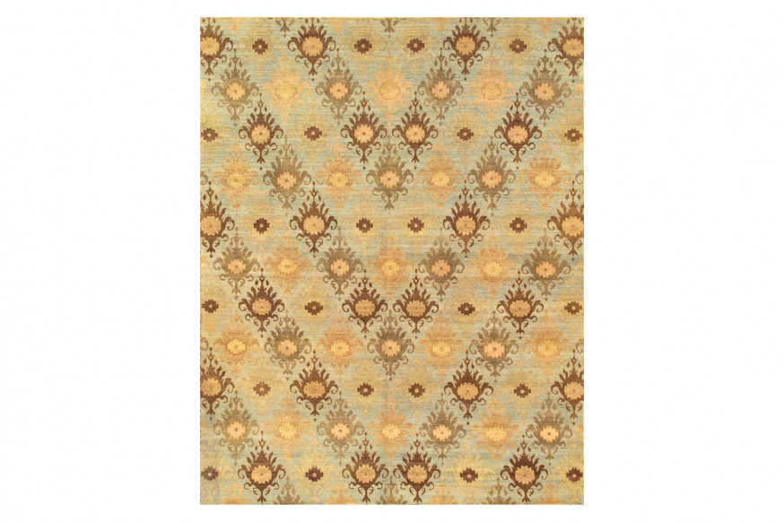 Pasargad™ Ikat Collection Hand-Knotted Lamb's Wool Area Rug (IKAT-2 8X10) - 96'' x 118''