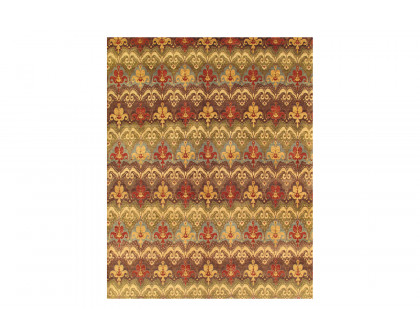 Pasargad - Ikat Collection Hand-Knotted Lamb's Wool Area Rug IKAT-4