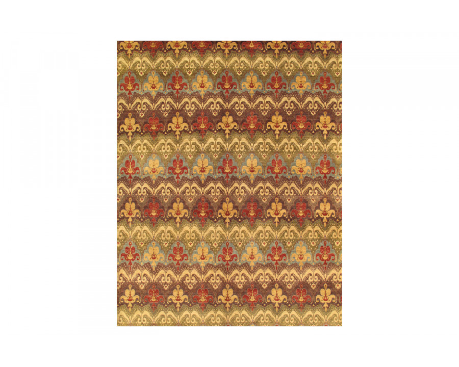 Pasargad Ikat Collection Hand-Knotted Lamb's Wool Area Rug (IKAT-4 12X15) - 144'' x 179''