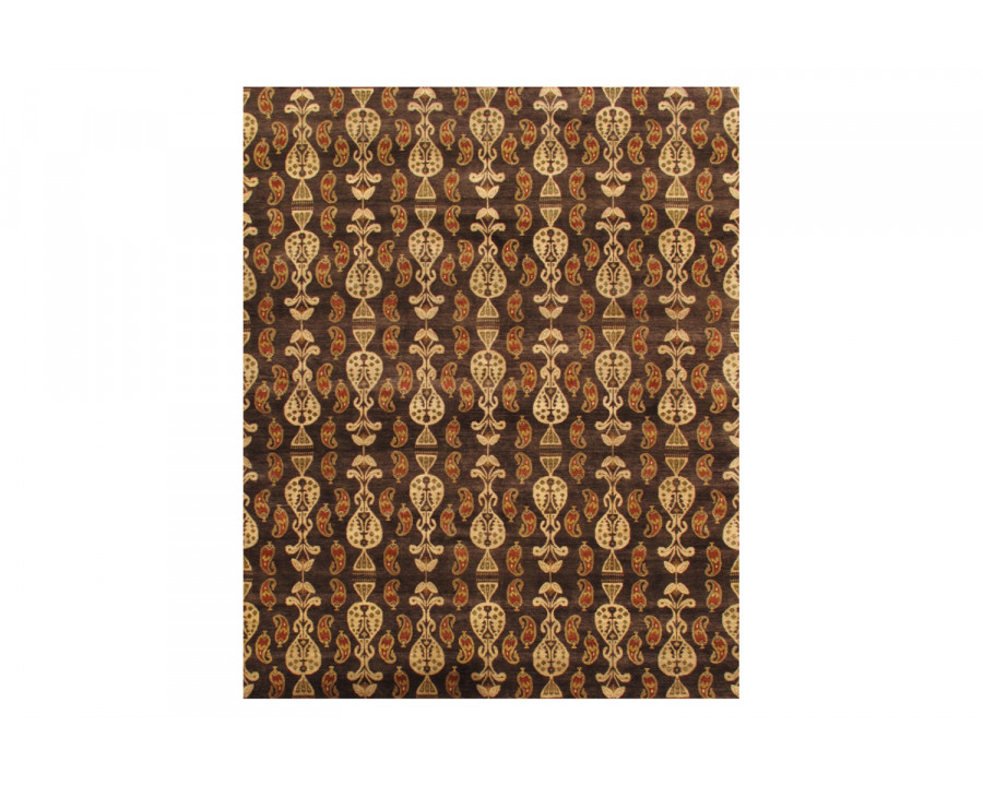 Pasargad Ikat Collection Hand-Knotted Lamb's Wool Area Rug (IKAT-7 6X9) - 72'' x 106''