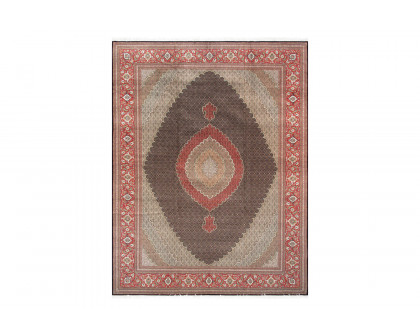 Pasargad - Tabriz Collection Hand-Knotted Silk and Wool Area Rug MAHI