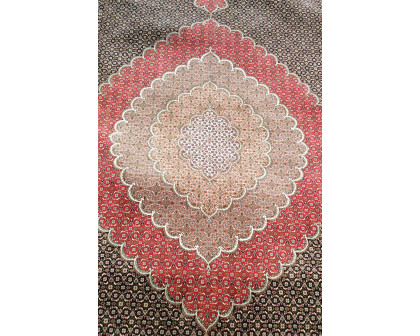 Pasargad Tabriz Collection Hand-Knotted Silk and Wool Area Rug (MAHI 10X13) - 119'' x 159''